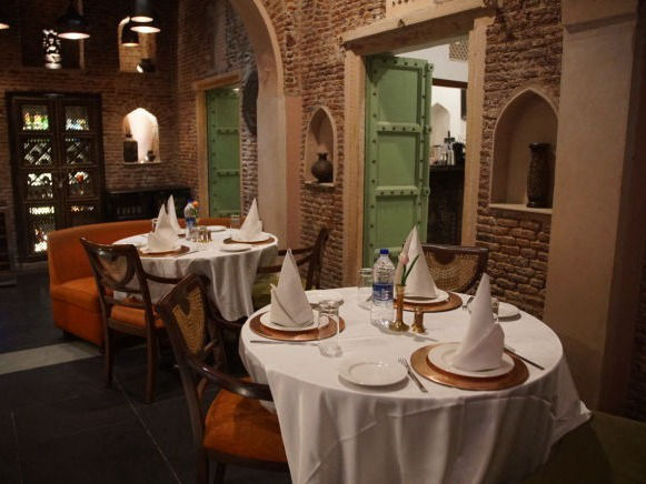 Dining at Haveli Dharampura, Old Delhi