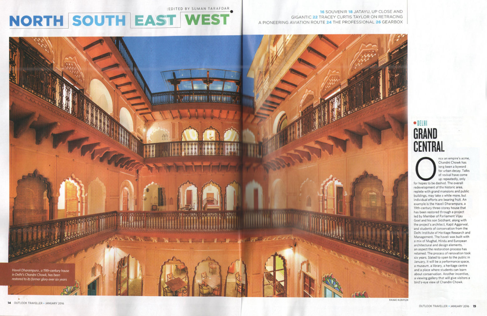 Outlook Traveller covers Haveli Dharampura