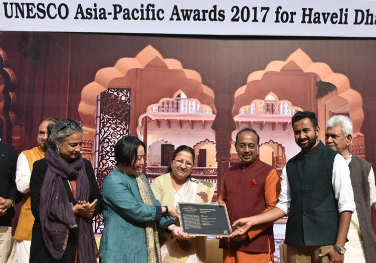 UNESCO Award for Heritage Conservation to Haveli Dharampura, Old Delhi