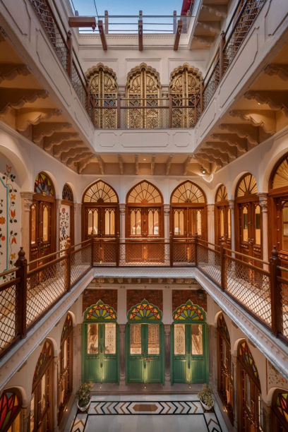 Facade, Golden Haveli in Delhi